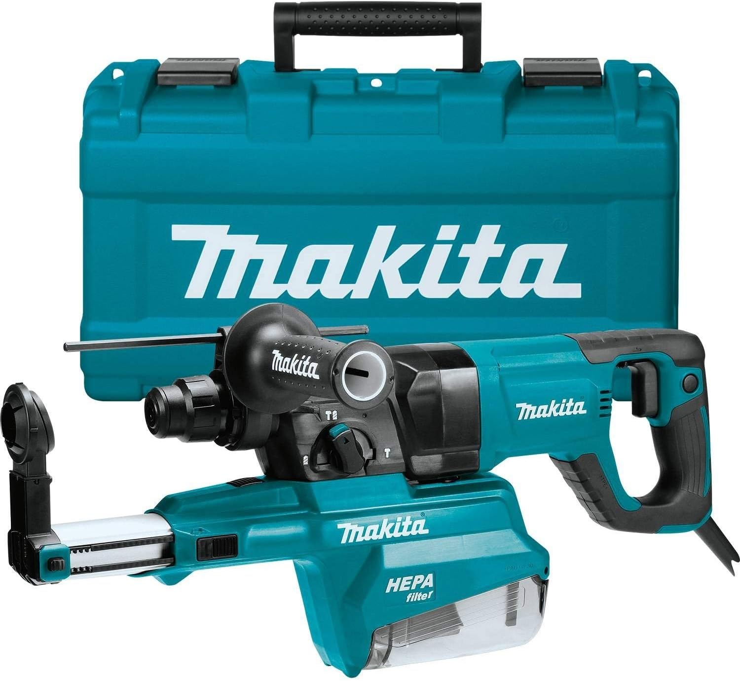 Makita HR2661 1 AVT Rotary Hammer, Accepts Sds-Plus Bits, w/Hepa Dust Extractor (D-Handle) (Renewed)