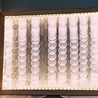 Vista 25 de GLEAVI Cowrie Shells 100pcs Round Shells Pieces Round Natural Capiz with 2 Hole, Polished Slice Accessory Capiz Pearl Coin Beads Charms for Jewelry