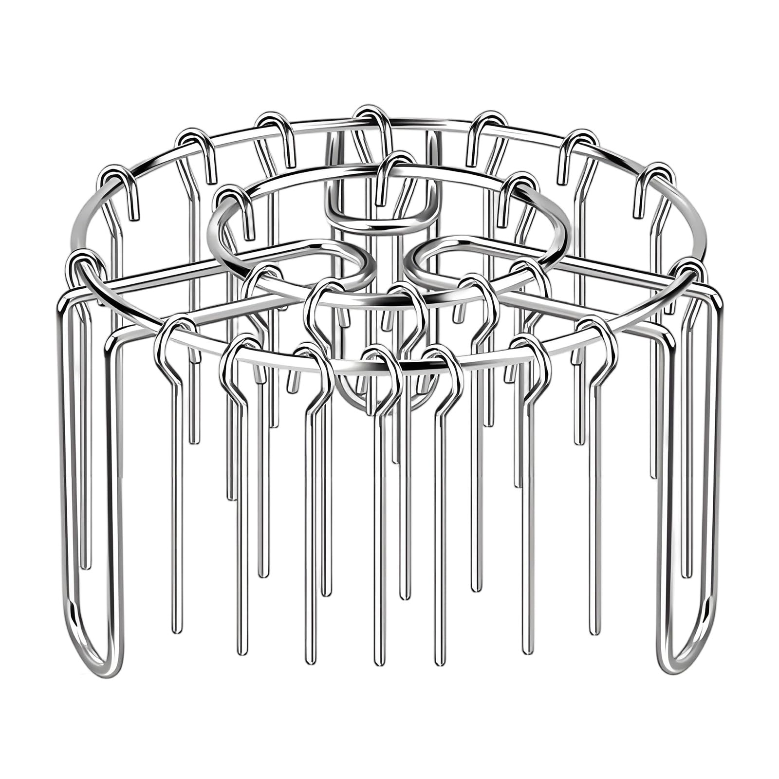 Zxfdsfdbnm Multi Purpose Air Fryers Accessory Grills Rack for Even Heat Distribution Metal Kabob Skewers for Meat Vegetables Chicken Rustless Barbecue Rack Oven Roasting