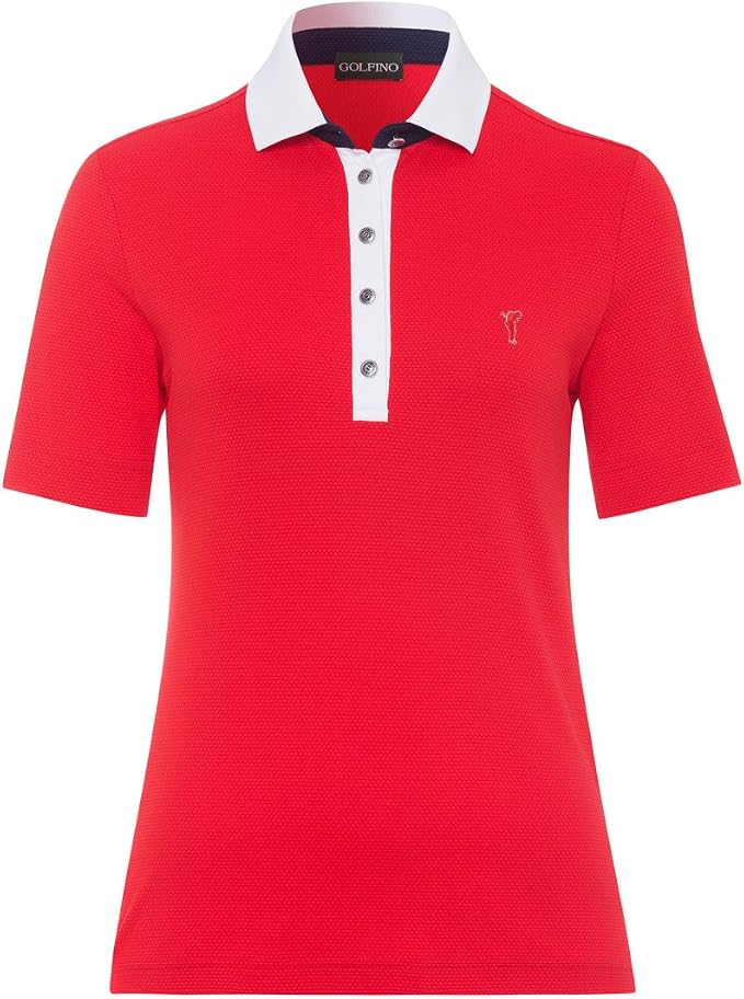 GOLFINO - Polo de Manga Corta para Mujer, Color Rojo, Mujer, Color Rojo,  tamaño XXXS : Amazon.es: Ropa