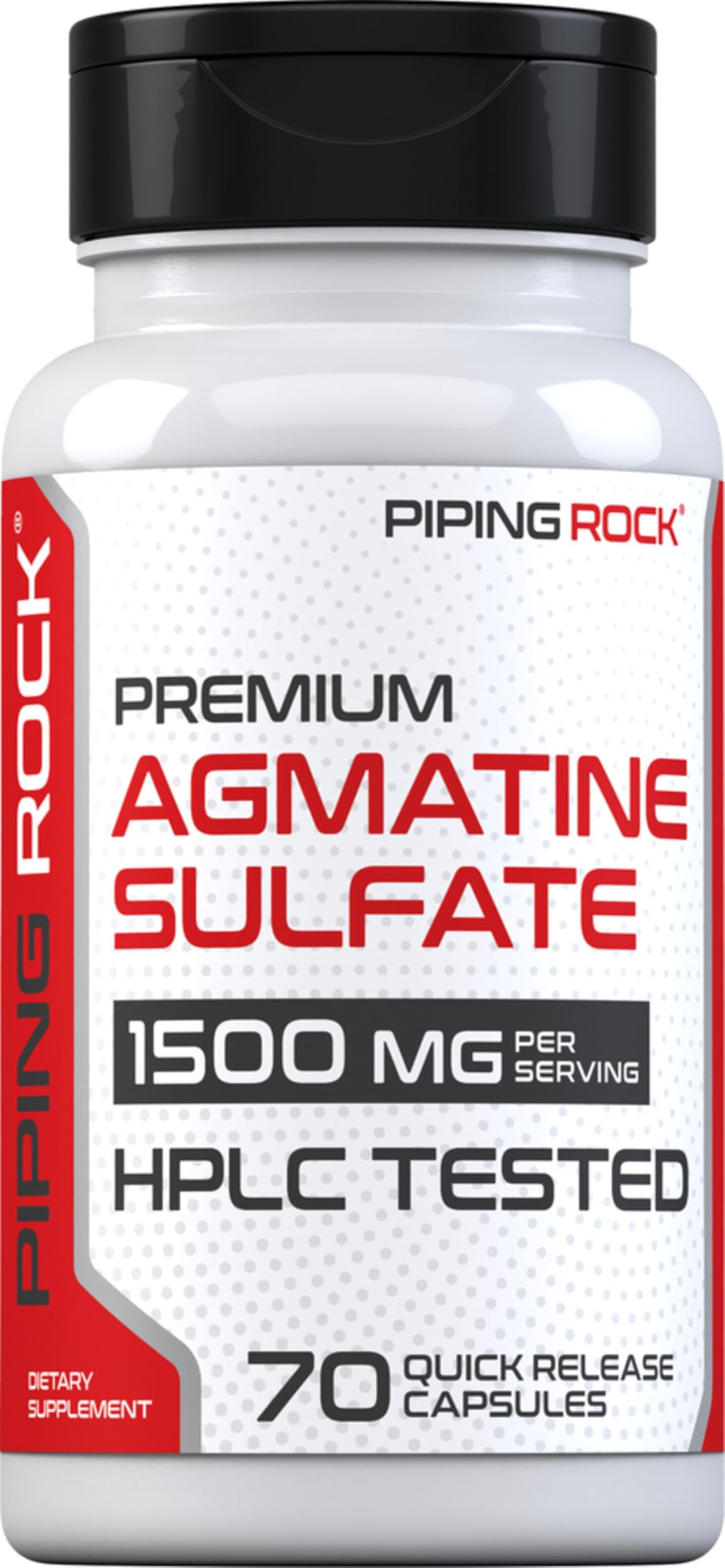 Piping Rock Agmatine Sulfate Capsules | 1500mg | 70 Pills
