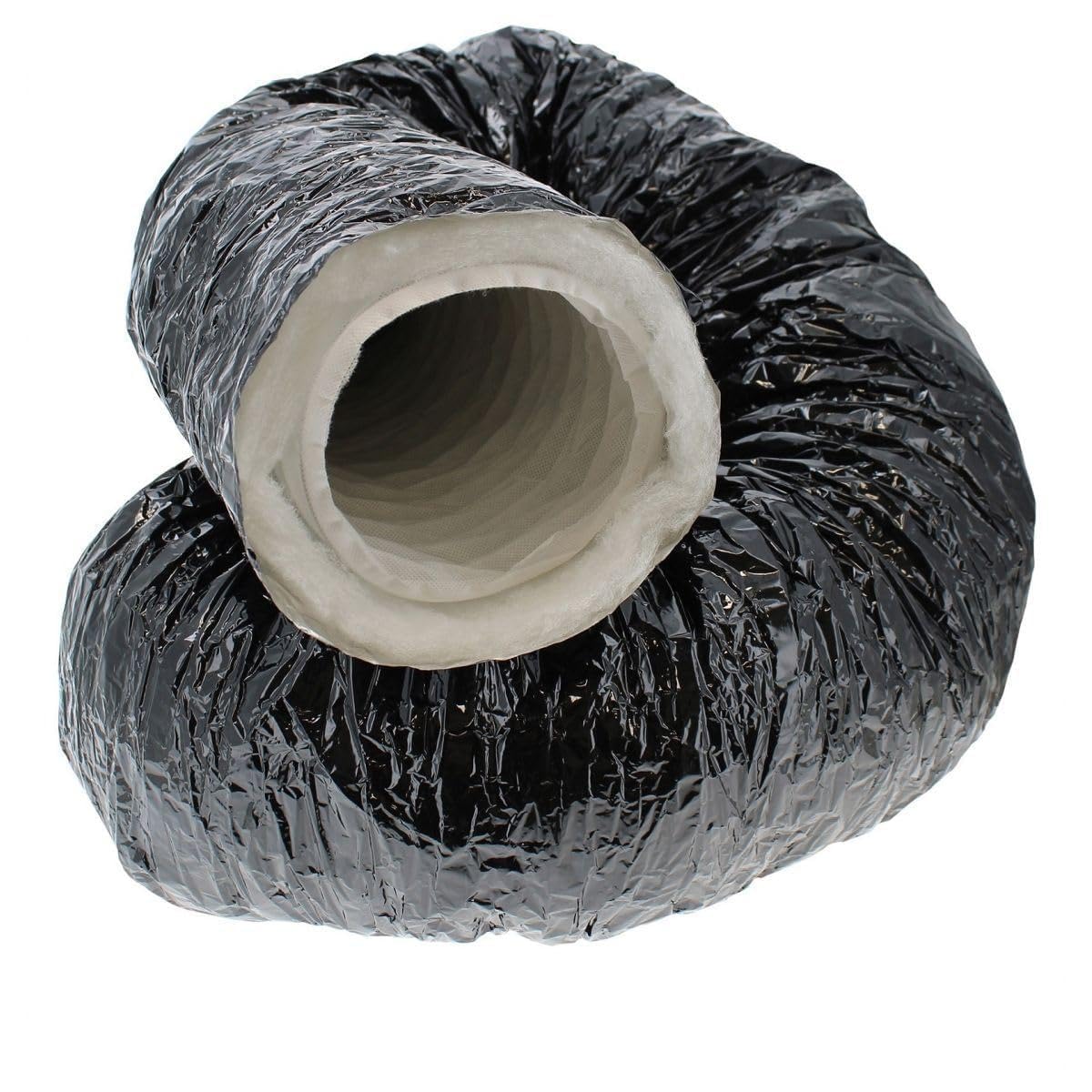 RODWIN VENTILATION Gaine Souple Insonorisée Pro-Ouate Ø 204mm – Conduit Phonique Polyester 3 Mètres