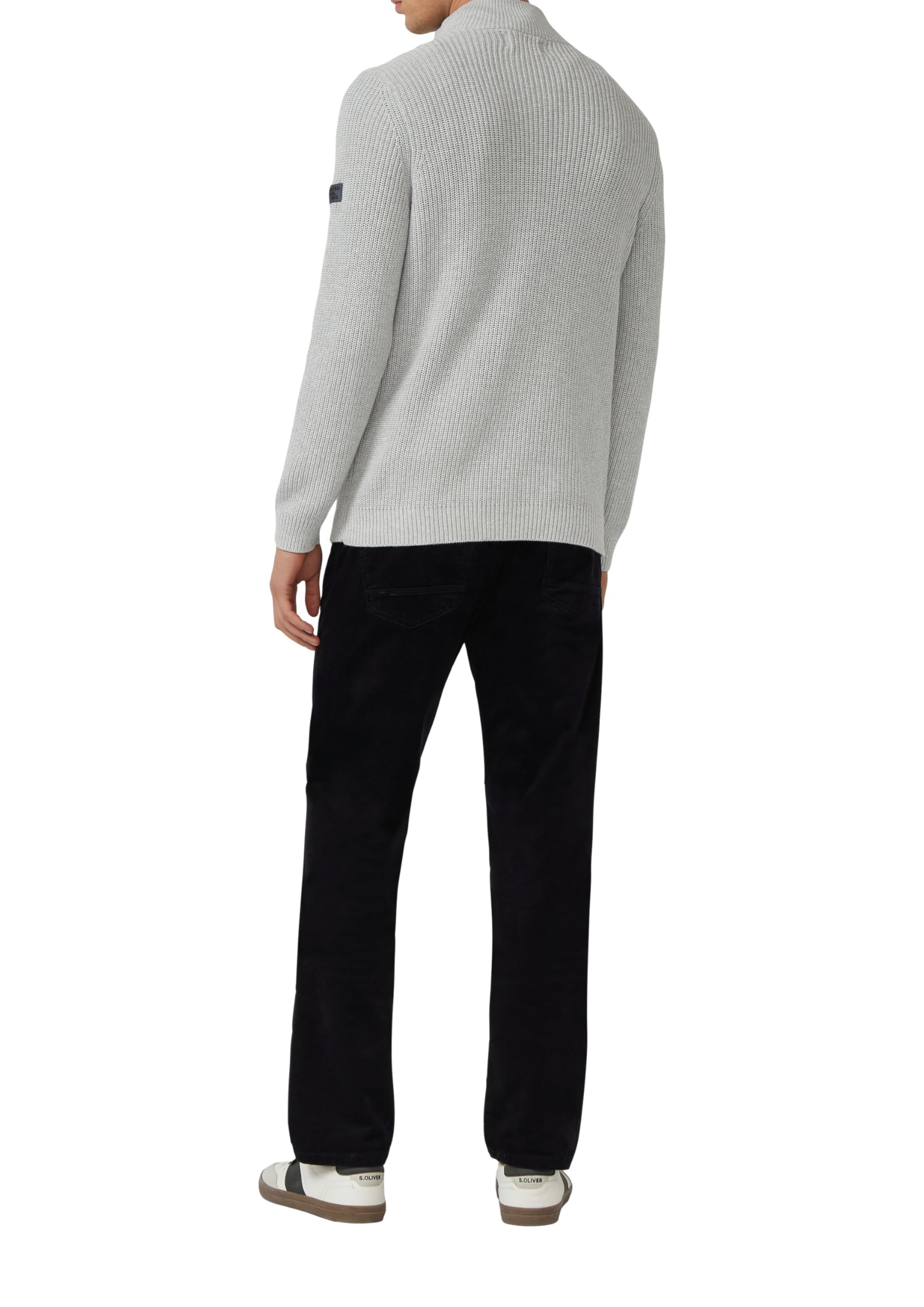 s.Oliver Herren 2173022 Pullover mit Troyer-Kragen (1er Pack)