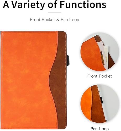 Miniatura 4 de Funda para Lenovo Tab M9 de 9.0 pulgadas (TB-310FU, lanzada en 2023) Funda de piel sintética de negocios con soporte multiángulo con soporte