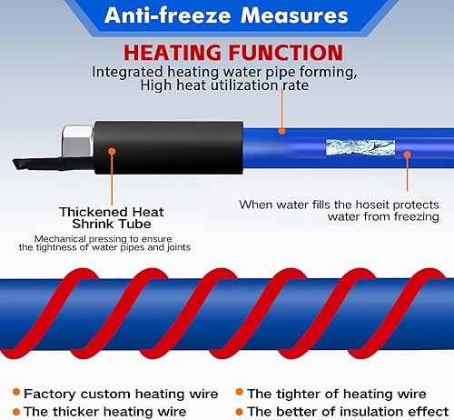Miniatura 9 de REHOSEUP Divisor de manguera de jardín de latón de 2 vías, divisor de grifo de conector de manguera de 34 pulgadas,Adaptador de manguera de jardín