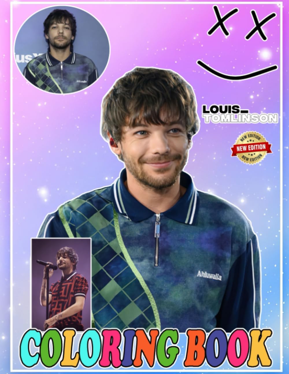 Louis William Tomlinson Coloring Book for Fan Men Teen Women Kid Student: A Jumbo Colouring for Kids Ages 4-7,8-12, Girls, and Adults | With +100 High ... | Perfect Gift For Stress Relief And Unwind