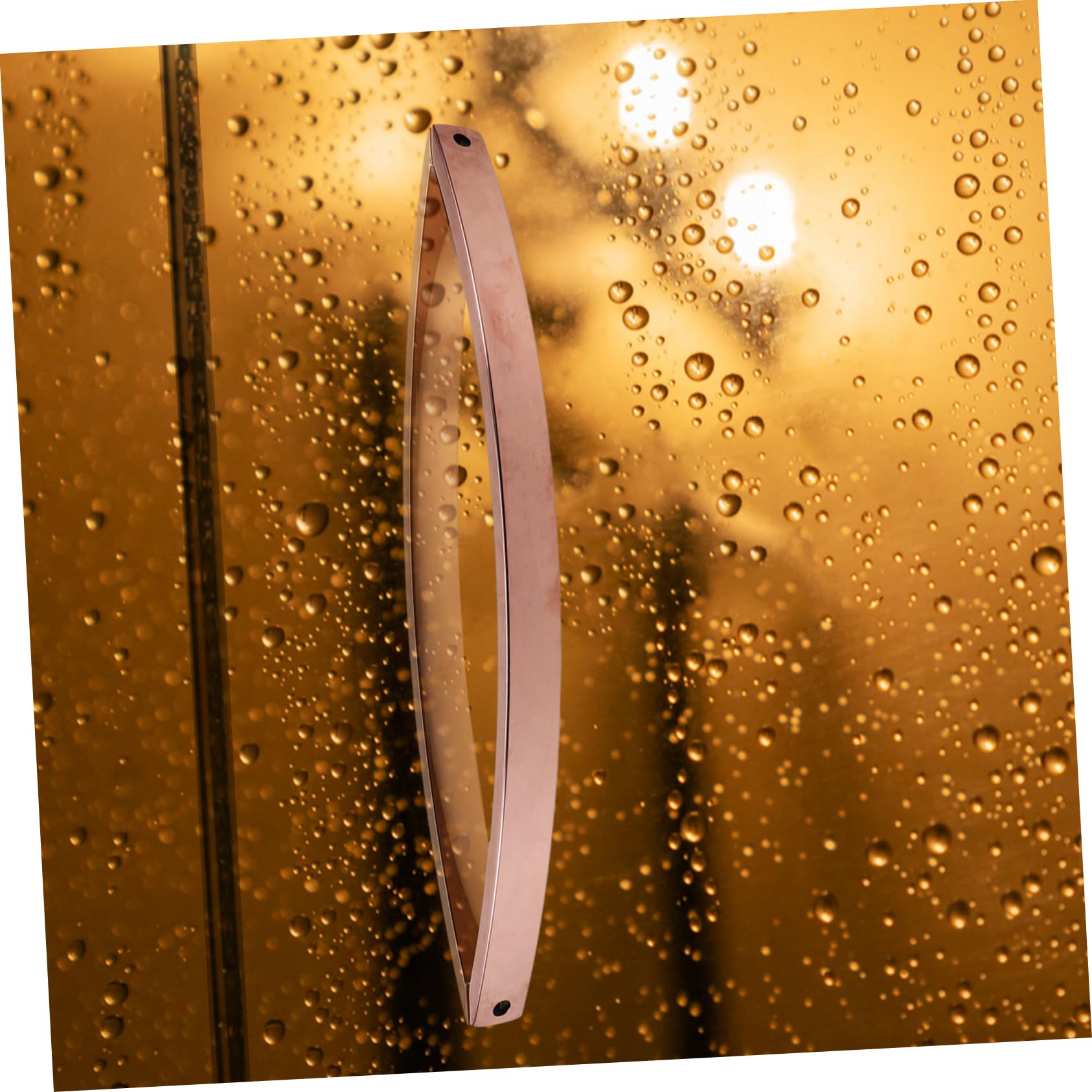 VILLCASE Bathroom Door Handle Lock Brushed Nickel Shower Door Handle Easy to Install