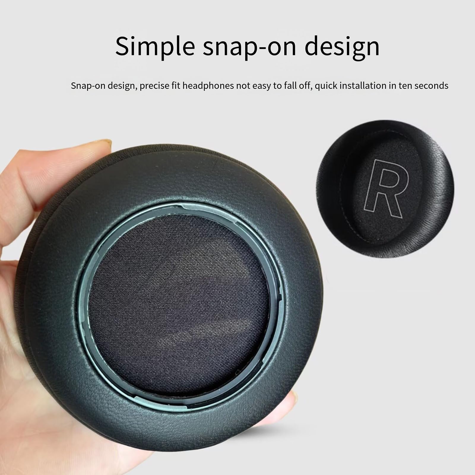 1 par de almohadillas suaves de repuesto para auriculares H9, esponjas, orejeras, fundas de repuesto
