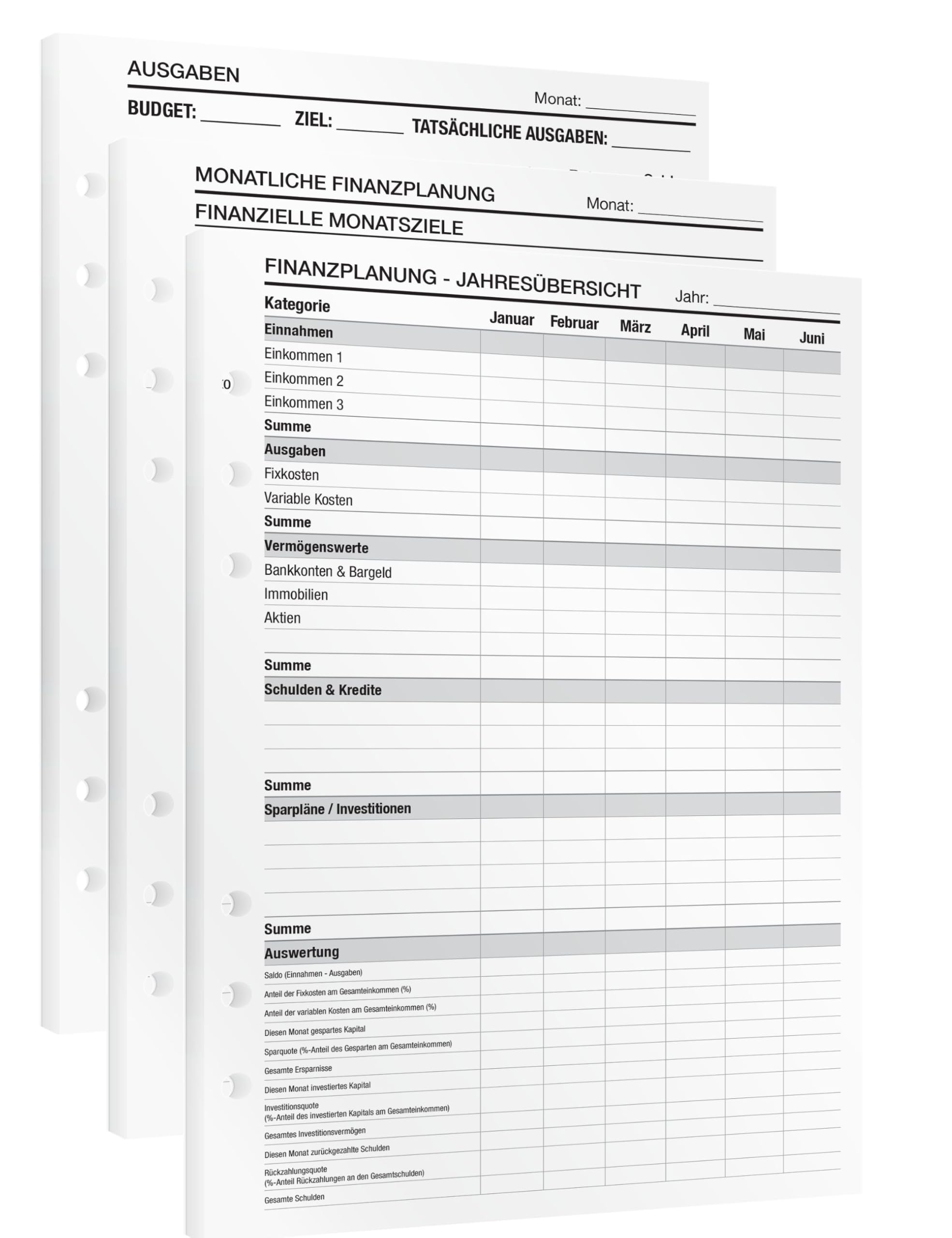 KOMPASS® Financial Planning, White, A5