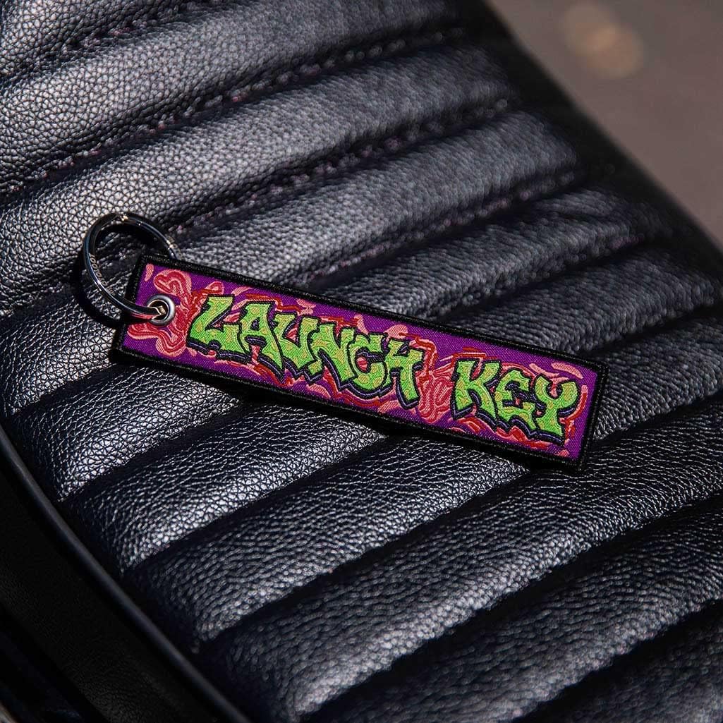 MotoLoot Keychain - But Die You Die Graphitti Design For Motorcycles & Cars