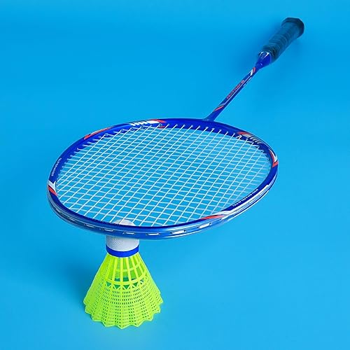 Miniatura 3 de Whizz - Juego de 2 raquetas de bádminton para juegos recreativos, raqueta para principiantes, incluye 2 pájaros de nailon, 2 cintas de agarre
