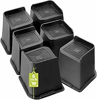 Vista 13 de Elevadores de cama de 2 pulgadas, 3 pulgadas, 4 pulgadas, 6 pulgadas, 8 pulgadas, resistente, elevador de muebles de gran tamaño para sofá, mesa