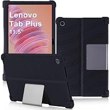 ATOOZ for Lenovo Tab Plus Tablet Case 2024 TB351FU,Soft Silicone Case for Lenovo Tab Plus 11.5 Inch Lenovo Tab Plus Case for Kids Black