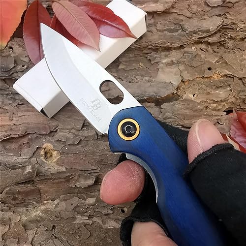 Miniatura 6 de DOOM BLADE Navaja de bolsillo de regalo para hombre, cuchillos plegables con clip de bolsillo de 2.63 pulgadas, longitud de la hoja, hoja de acero