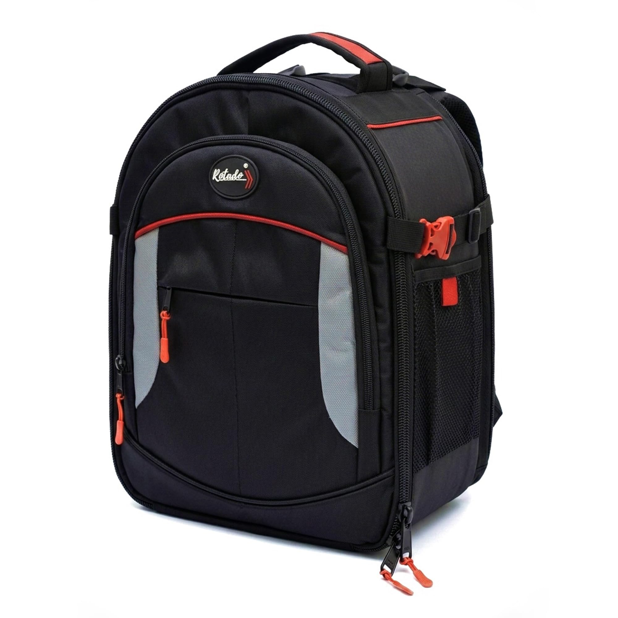 Rotado J100 PRO Camera Backpack with Waterproof Rain Cover, Padded Dividers, Laptop Compartment, Ventilated Shoulder Straps, Strong iron metal frame-image-32