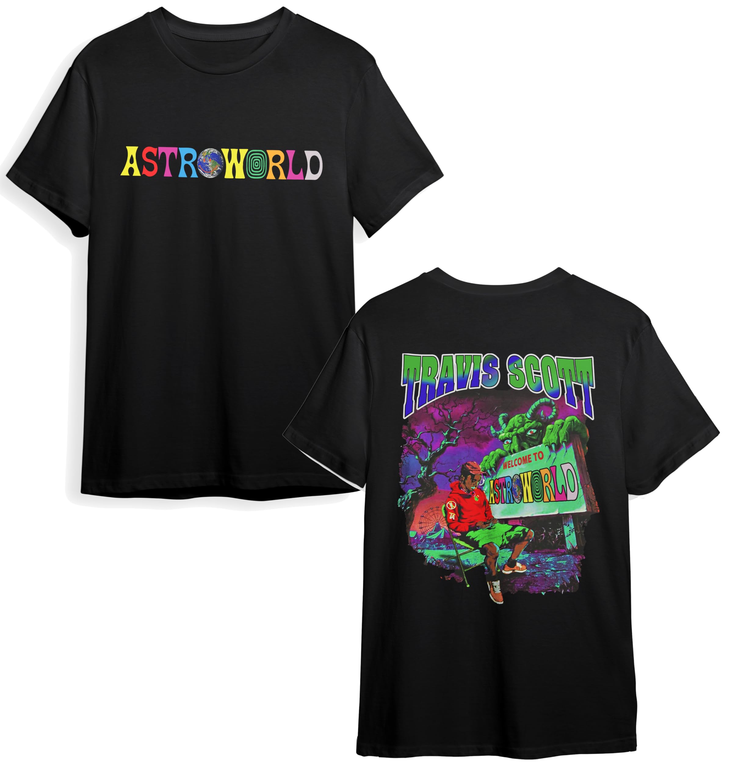 I-Drip Graphic Print T-Shirt, Cotton, Short Sleeve Crew Neck, Unisex Casual Wear Design, Regular Fit