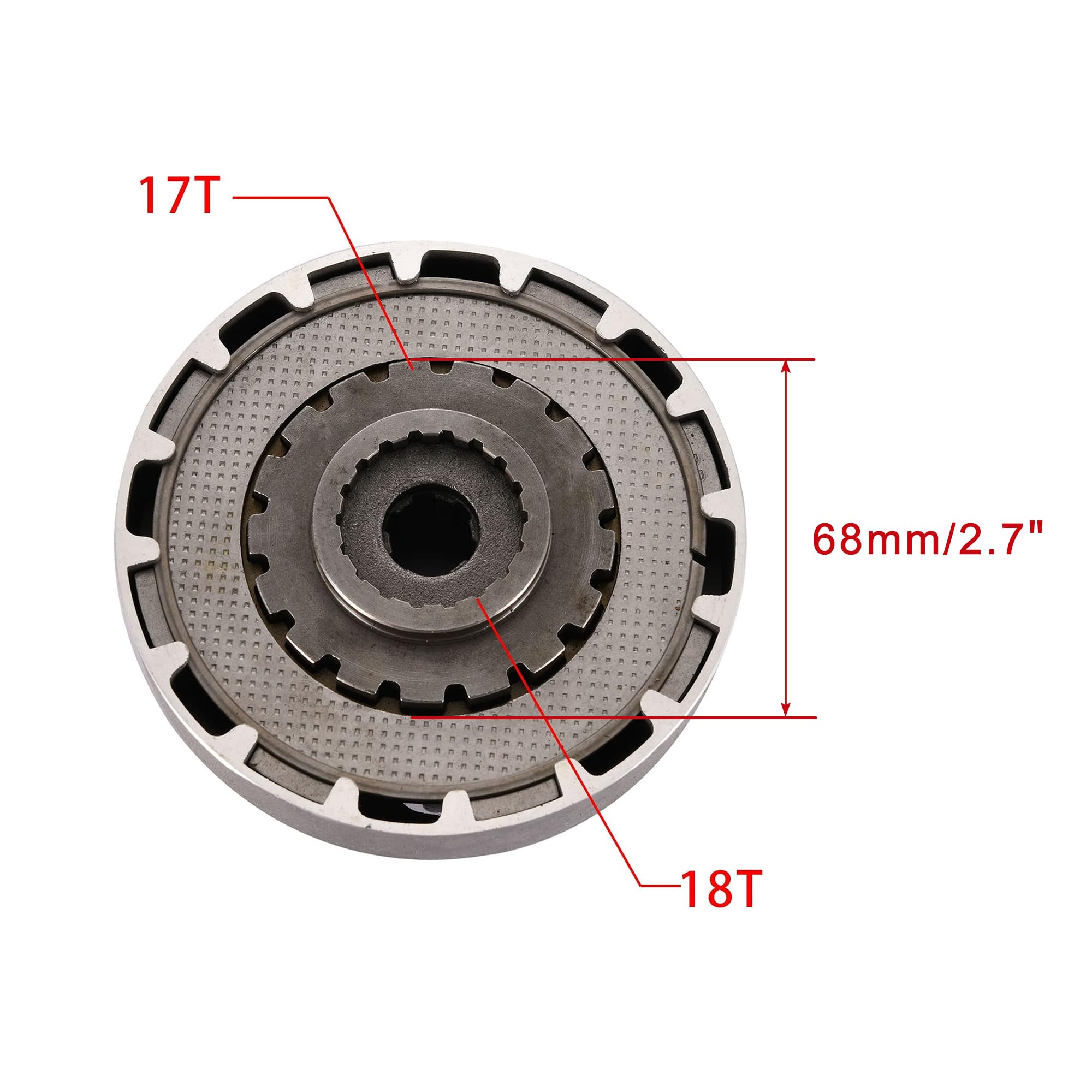 WOOSTAR 18 Denti Gruppo Frizione Sostituzione per 50cc 70cc 90cc 110cc 125cc Cinese Dirt Pit Bike