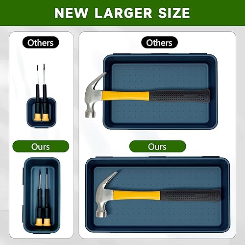 Miniatura 6 de Bandeja organizadora de caja de herramientas, organizador de cajones de escritorio, bandeja de caja de herramientas, caja de herramientas de