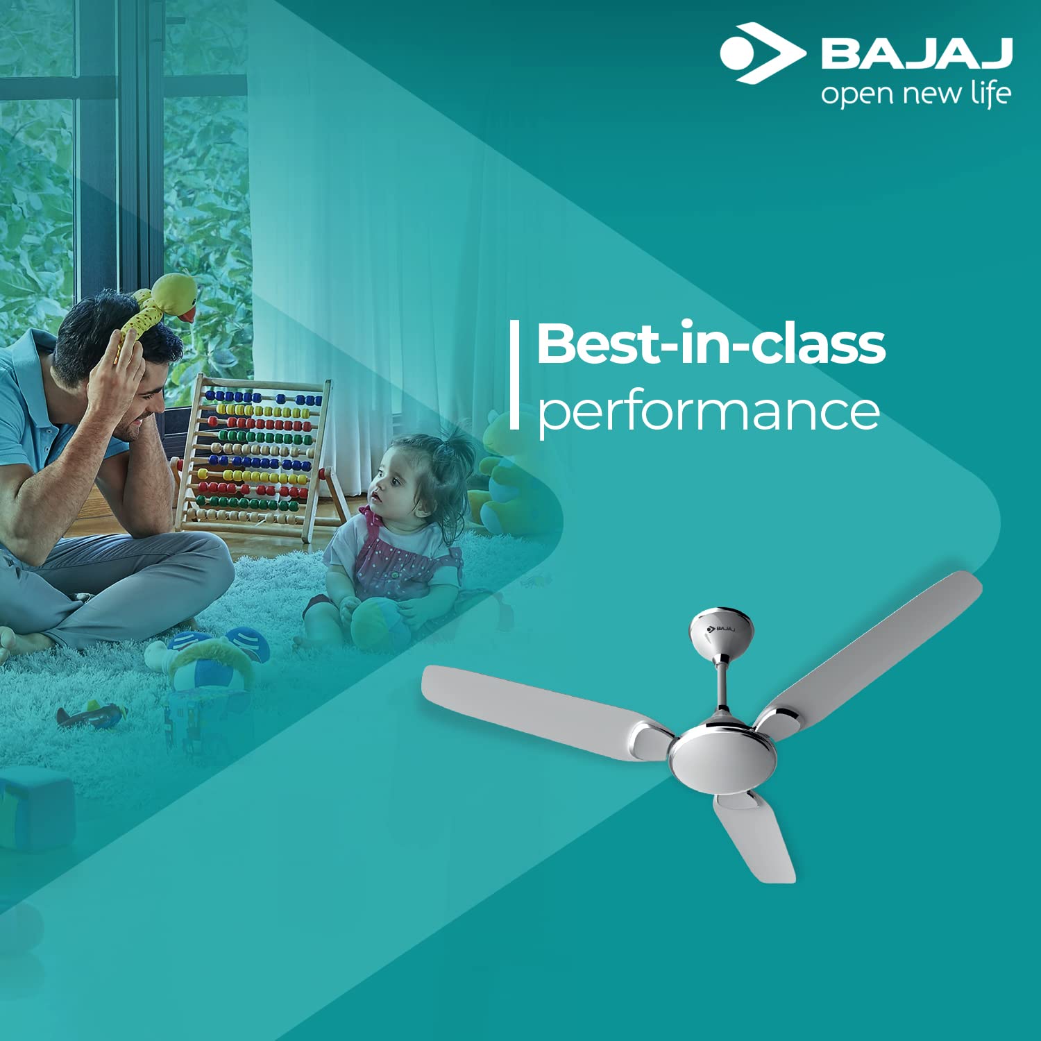 Bajaj Trendy Plus Ceiling Fan - Snowy White -3