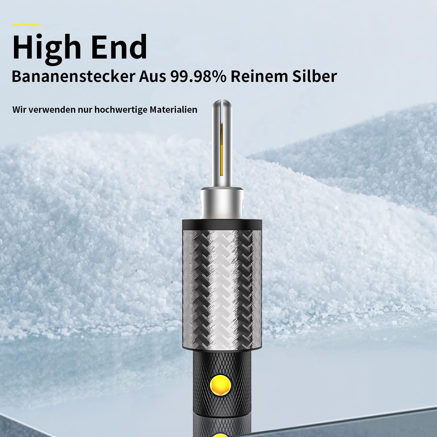 Fiches Banane Hifi Vegena - 10 Paires - Connecteur Haut-Parleur Plaqué Or - Pour Ampli Et Enceintes Connecteur Banane 24k