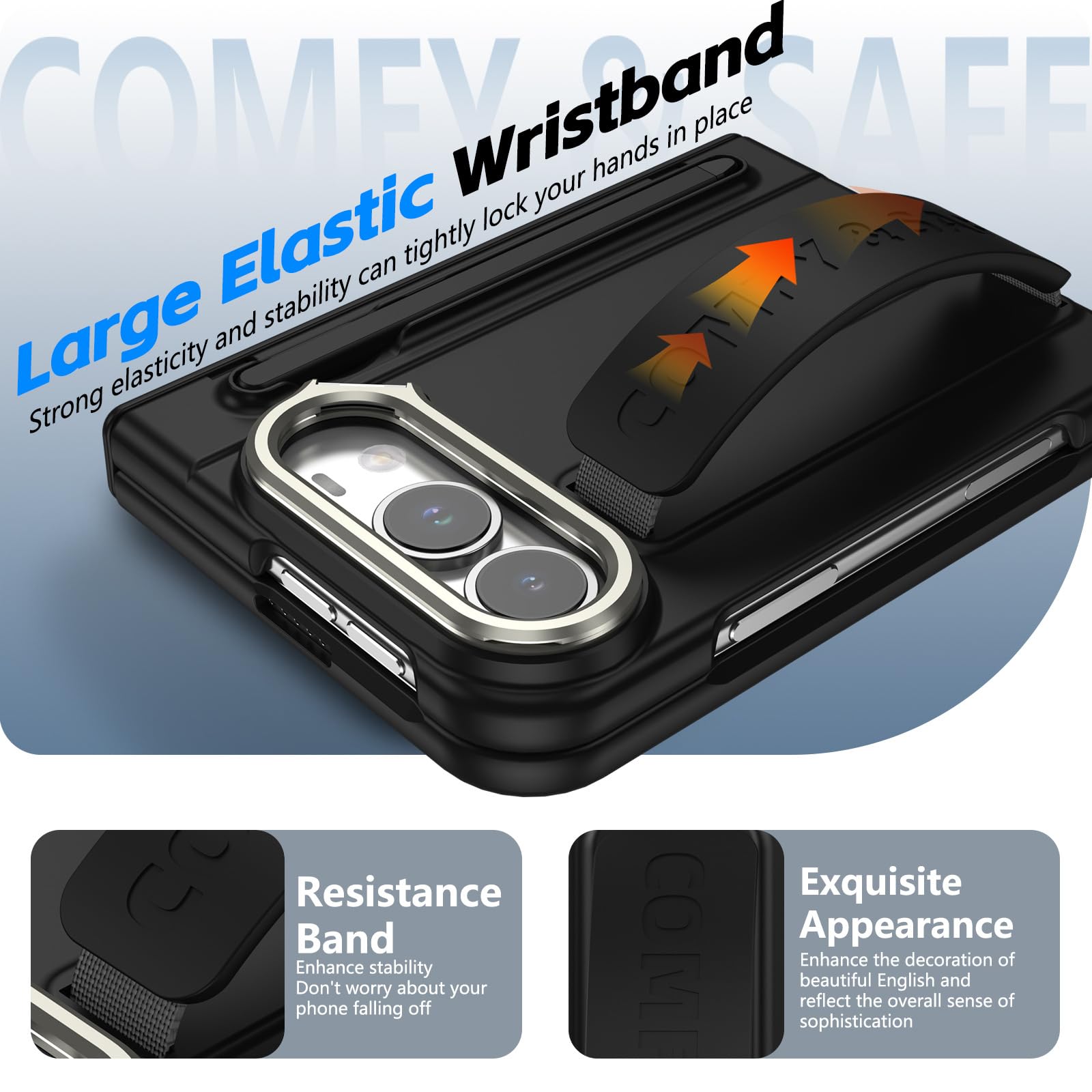 Odporne na uderzenia etui do iPhone Duo, z otworem na długopis i ukrytym