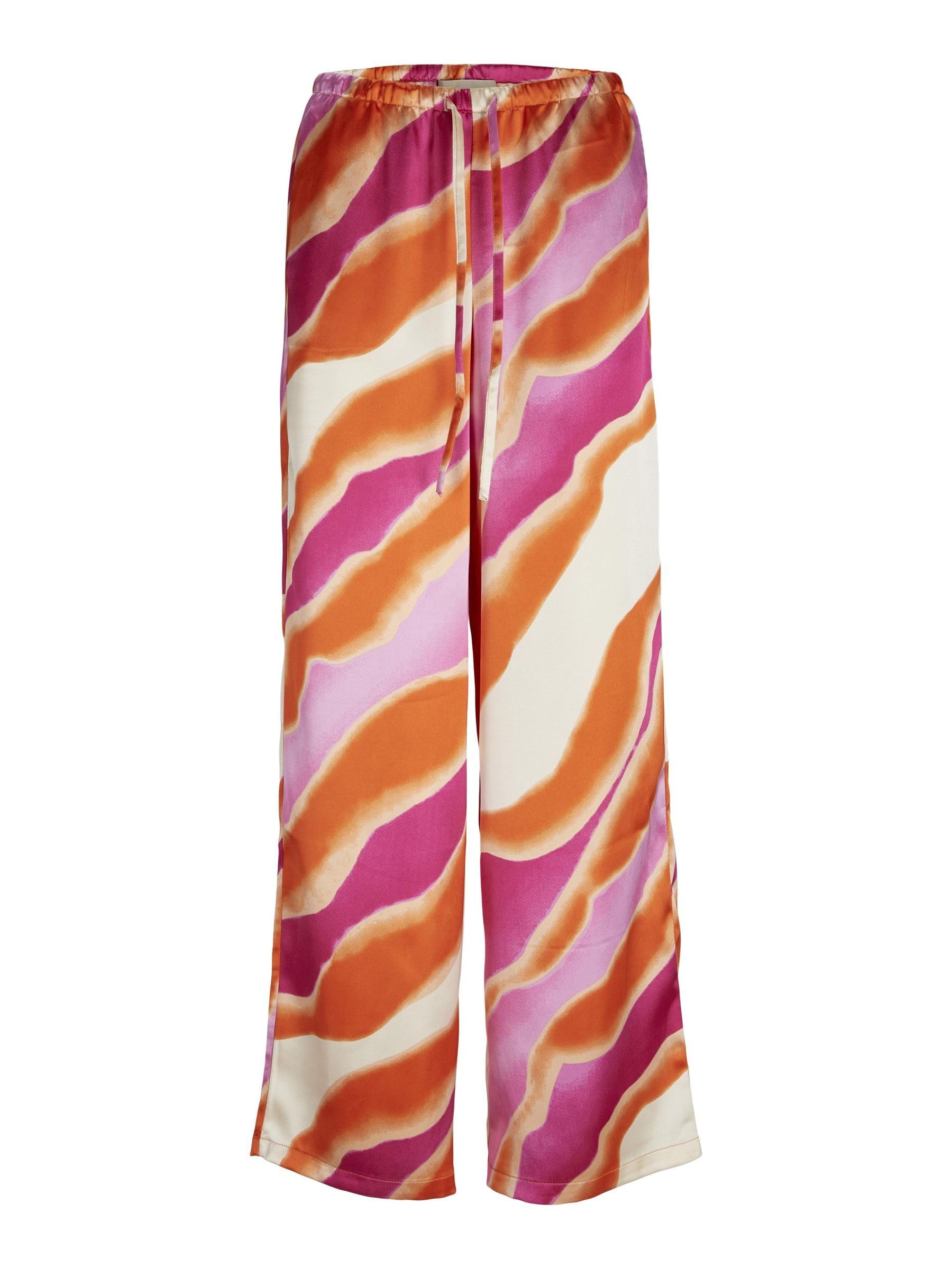 JJXX JXGRACE FLORA SATIN MW PANT WVN Pantolon Kadın