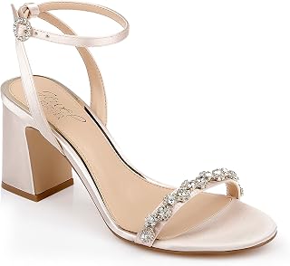 Jewel Badgley Mischka Alyna Bejeweled Block Heel