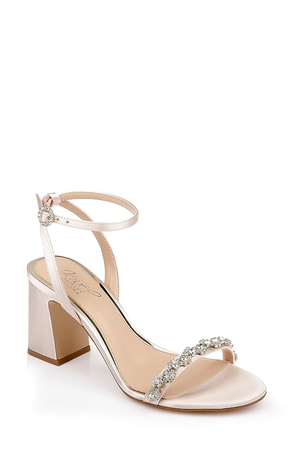 Jewel Badgley Mischka Alyna Bejeweled Block Heel by Jewel Badgley Mischka - Used condition - US$45.57