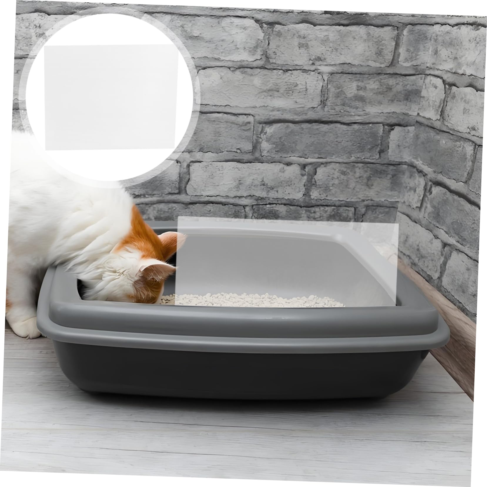 Gatuida 4stücke Katzenschutz Aus Transparente Urinschutzhüllen Mit Seitenschutz Für Katzentoilette Verhindert Streu Urinverschmutzung Passend Für Katzentoiletten