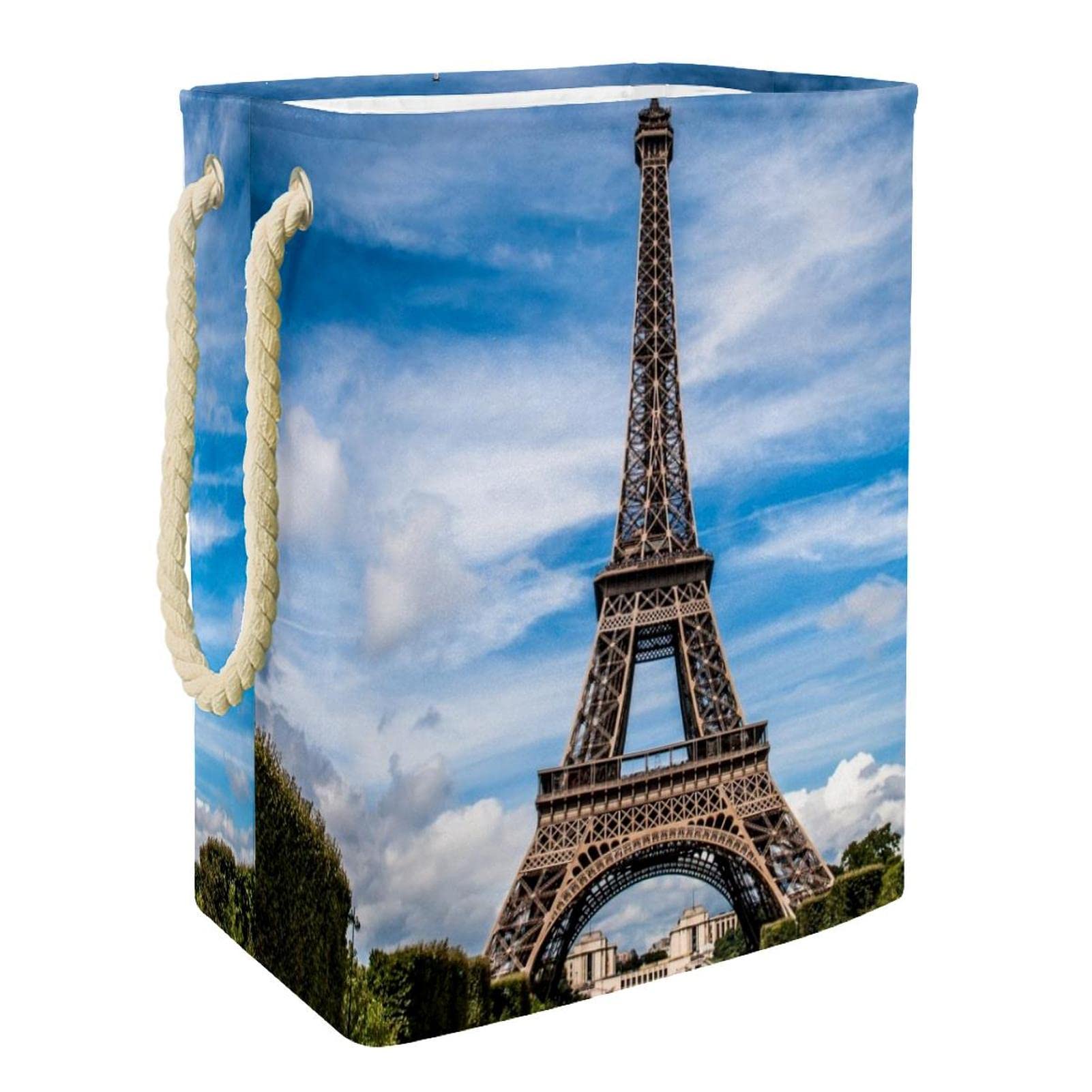 Panier à linge grande capacité Tour Eiffel pour éliminer le désordre dans la chambre