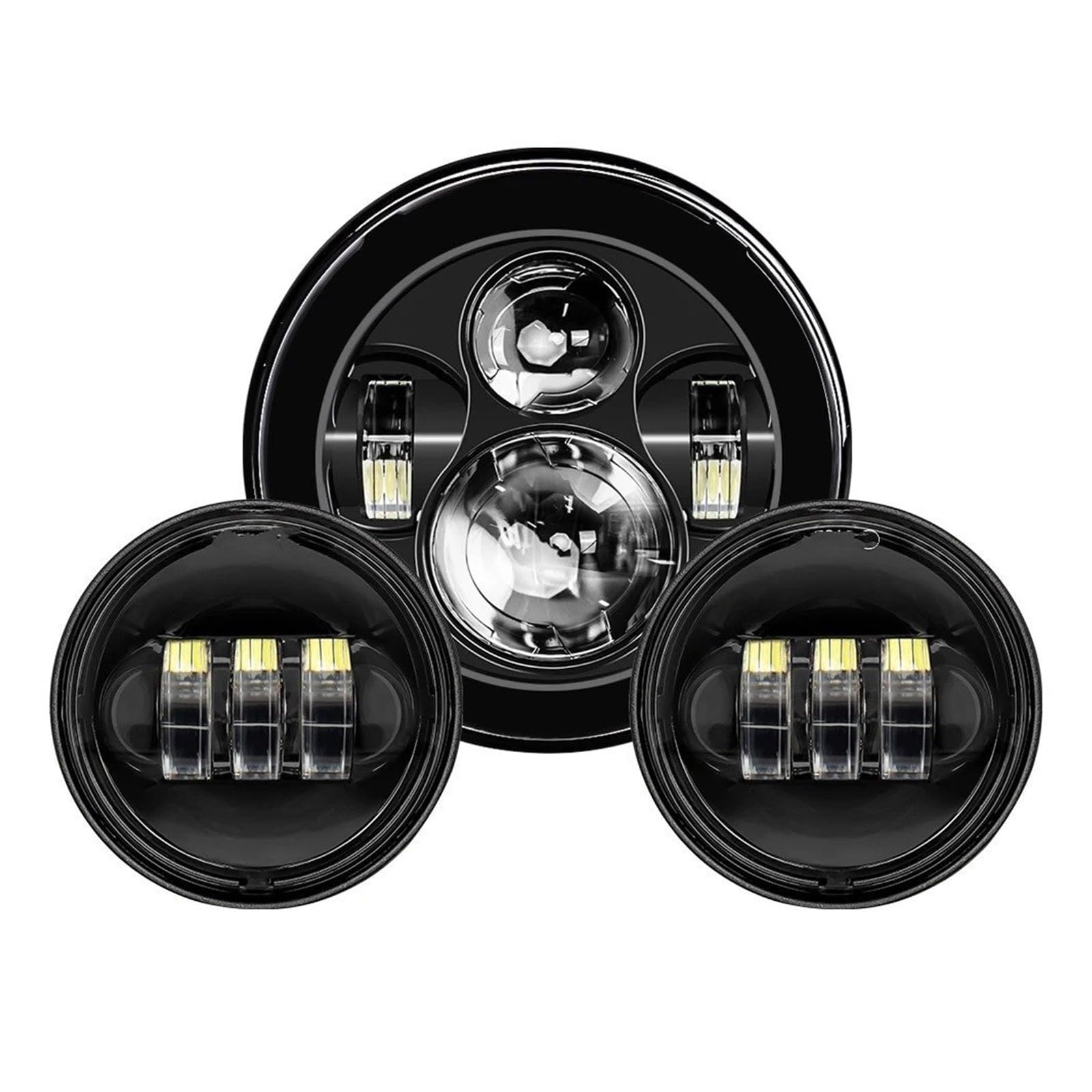 Fari Per Motociclette Faro LED Da 7 Pollici Fendinebbia 45 Parti Dell'anello Di Montaggio Con Staffa Per Touring Per Electra Per Glide Per Road Per King(7inch and 4.5inch B)