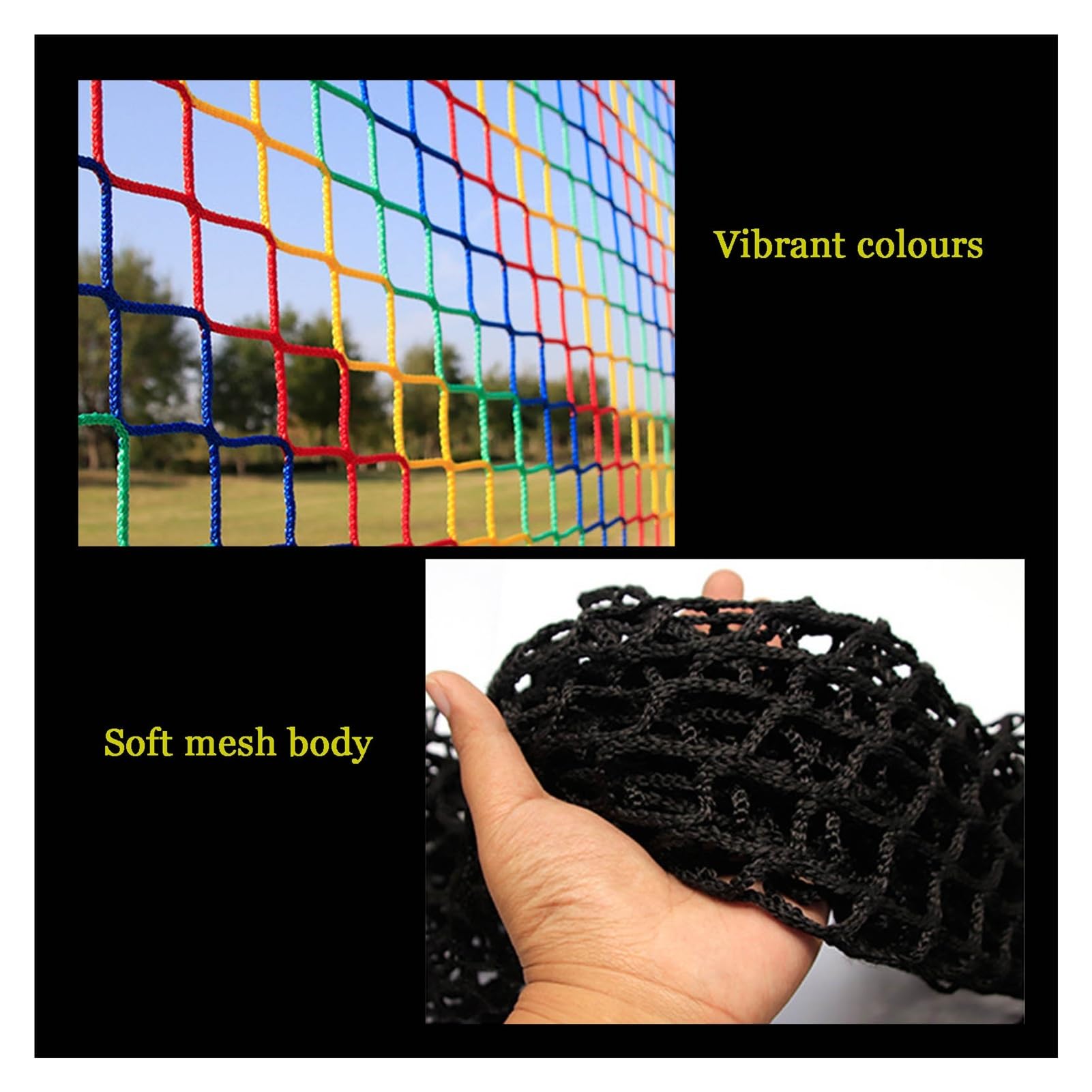 Red de Protección para Vallas de Patios Infantiles Seguridad Anticaídas Barandillas Estables para Áreas Panorámicas Ideal para Hamacas (0,6x2,0x3,0 m)