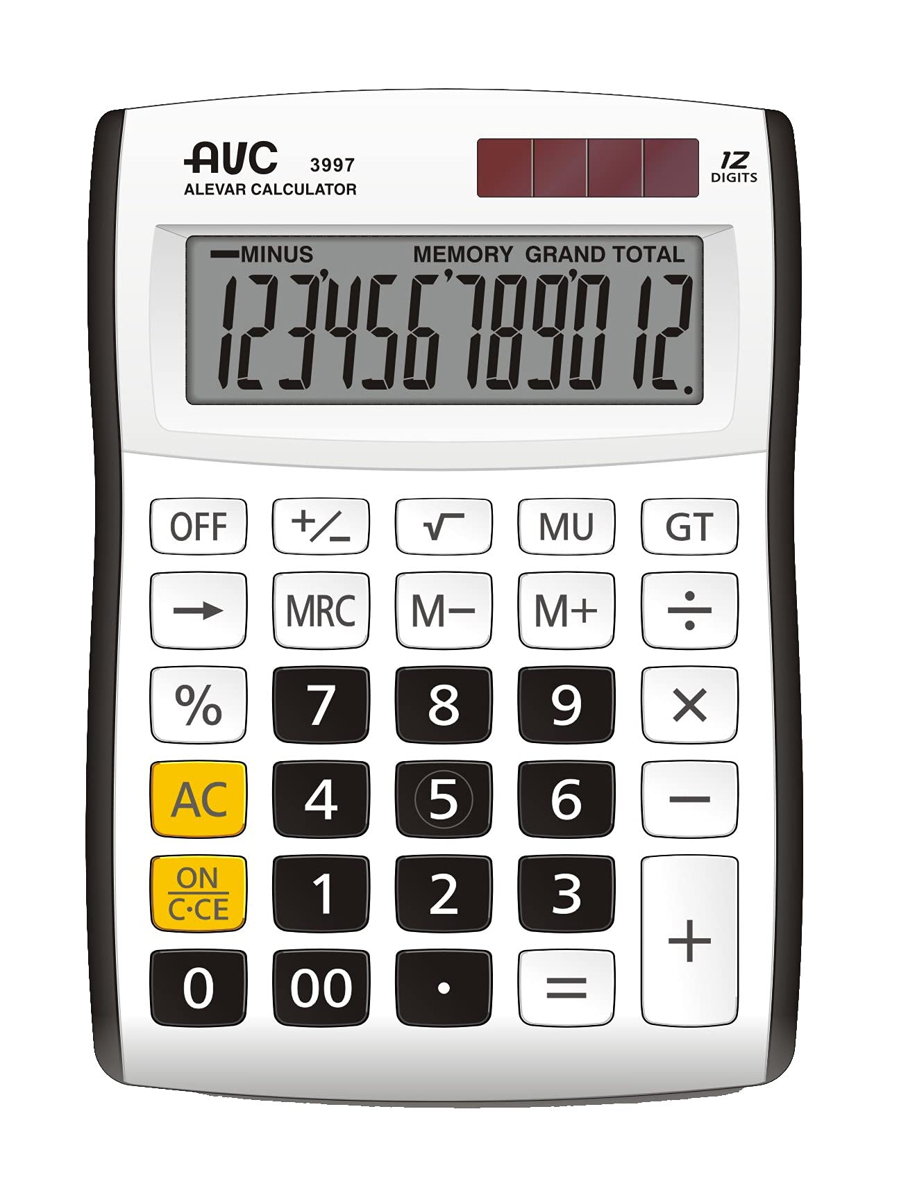Calculator AVC 12 Digits Table Black