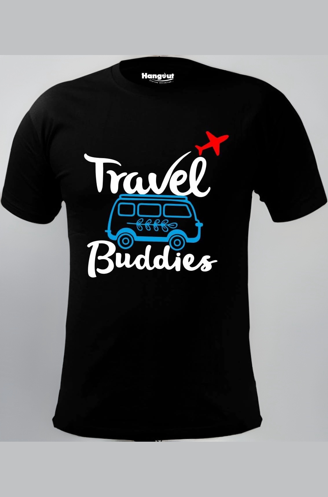 Hangout Hub Men's Women's Boy's Girl's Round Neck T-Shirt Travel Buddies Printed-Family Tshirts