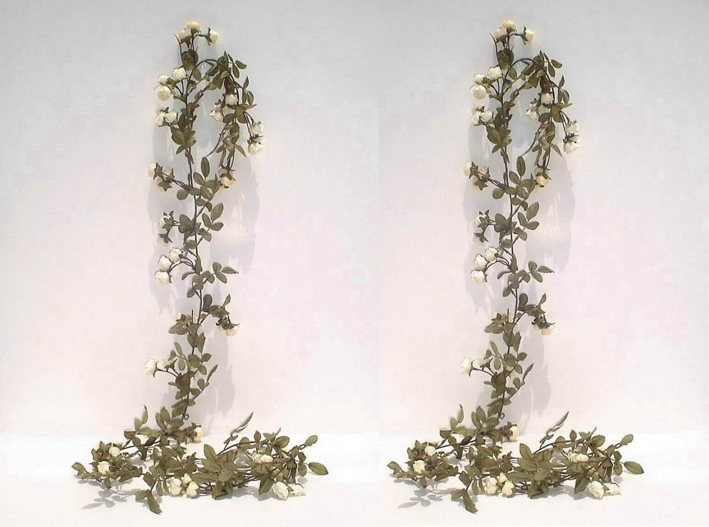 2 x 6ft Tea Rose Garlands, Artificial Vines Amazon.co.uk Home & Kitchen