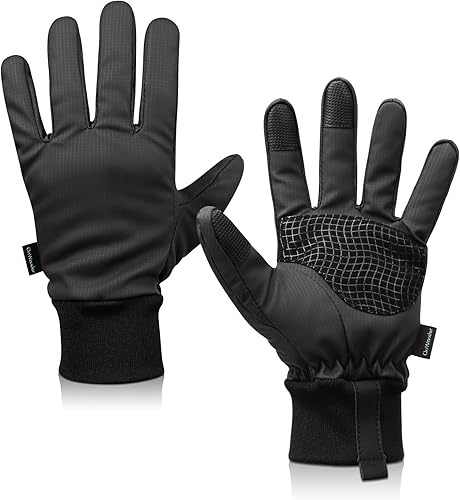 Guantes de invierno para hombres y mujeres Moda nieve duradera impermeable piel sintética Fleecer Guantes de agarre térmico para pantalla táctil