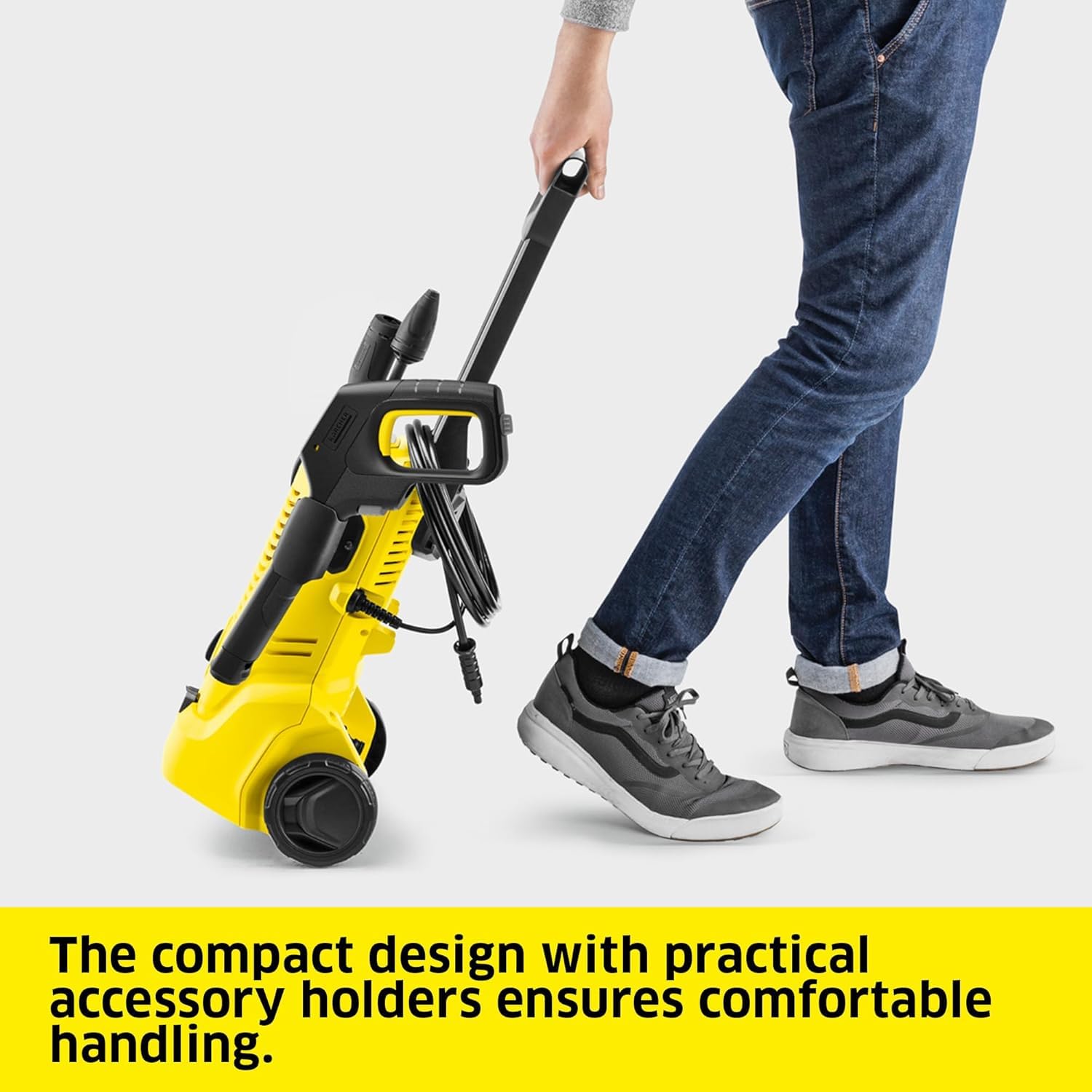 Kärcher idropulitrice K 2 Home, pressione: max. 110 bar, portata: 360 l/h, superficie: 20 m²/h, peso: 4,2 kg, pistola ad alta pressione, tubo ad alta pressione, Dirt Blaster, Home Kit
