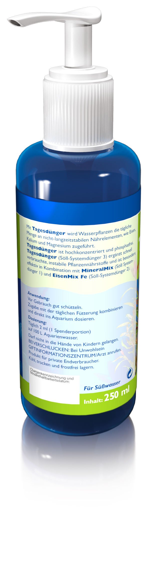 Sll 12638 Tagesdnger Aqua, 250 ml fr 12.500 L Wasser -  hhochkonzentrierter phosphatfreier Universaldnger, fr gesundes  Pflanzenwachstum im Aquarium : Amazon.de: Haustier
