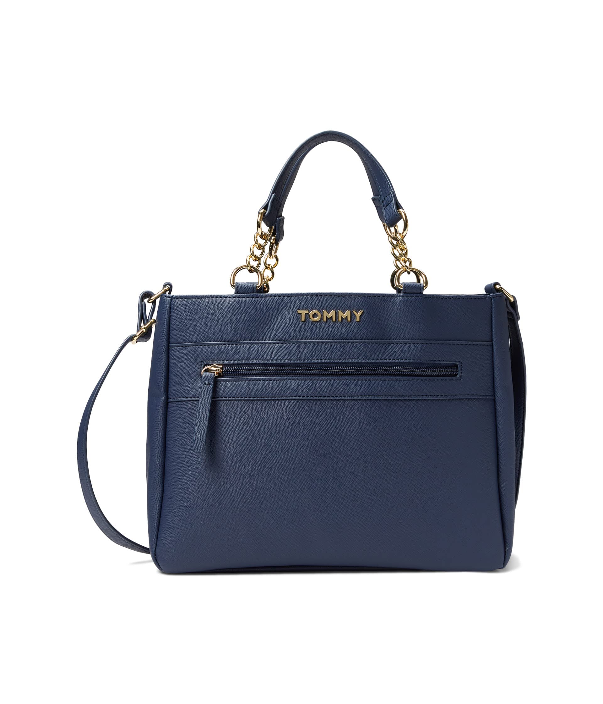 Tommy Hilfiger Kendall II Convertible Satchel-Saffiano PVC Tommy Navy One Size