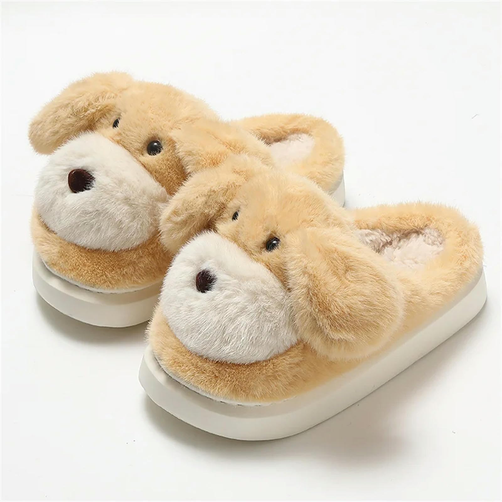 Pantofole di Peluche Coppia di Balene Cartone Animato Unisex Coppie Calde-B-Giallo-38-39
