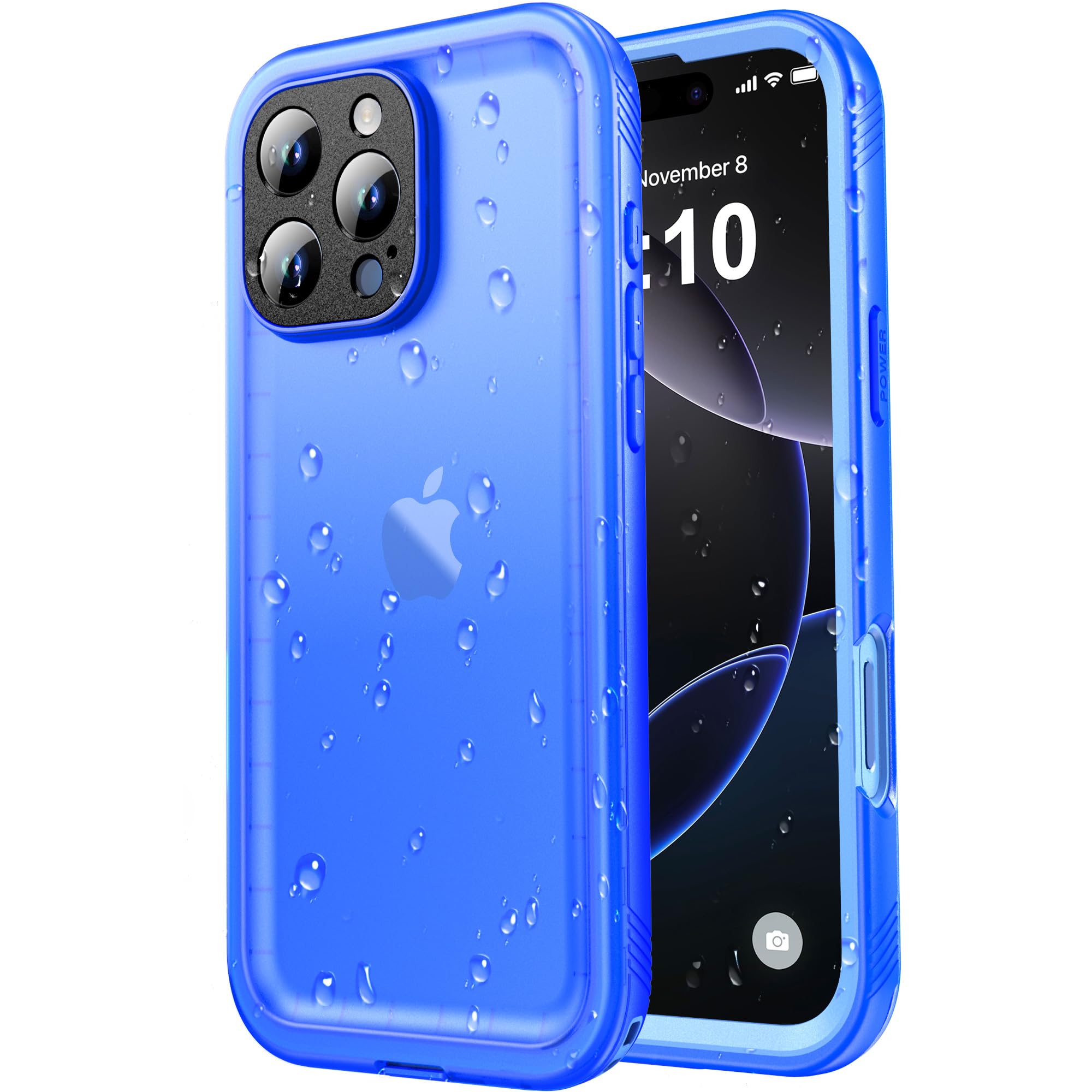 SPORTLINK Waterproof Case for iPhone 16 Pro Max, Shockproof Dustproof Built-in Screen Protector, Full Body Sealed Heavy Duty Protective Cover for