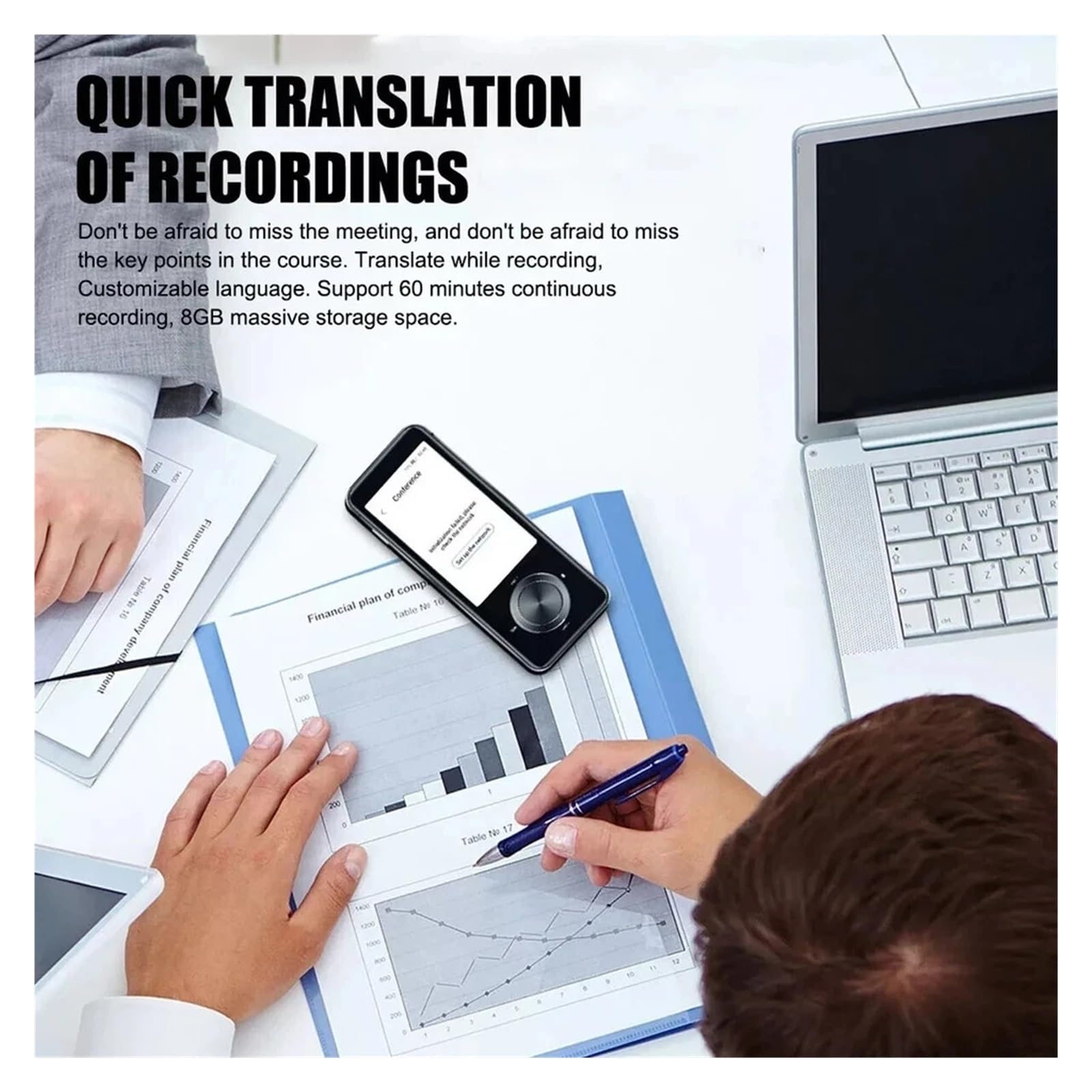 Dispositivo traductor de Idiomas | Traductor de 107 idiomas con traducción de voz y texto en tiempo real