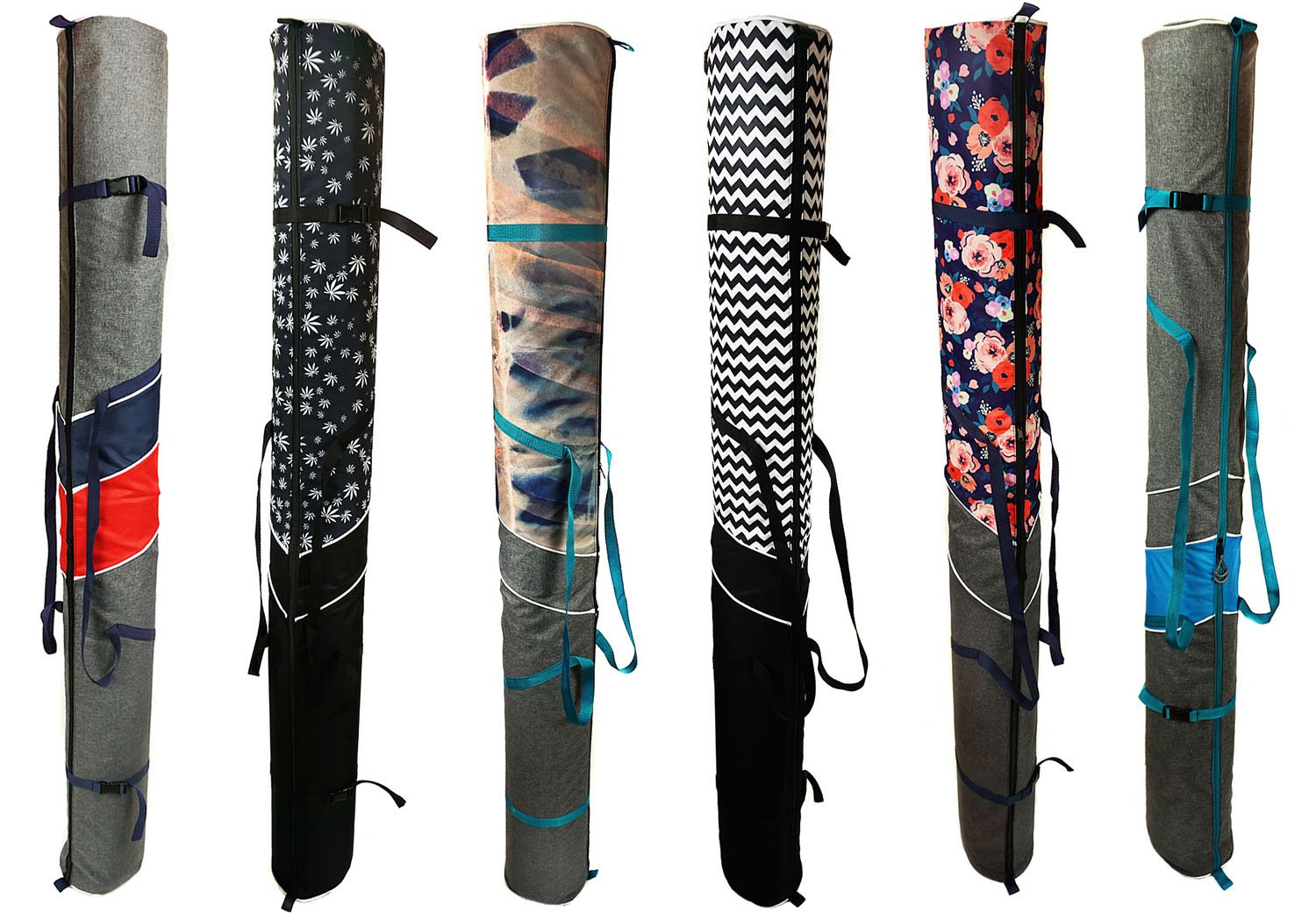 Ferocity Housse à Skis Sac de Ski pour 1 Paire Ski 170 cm Long [053]