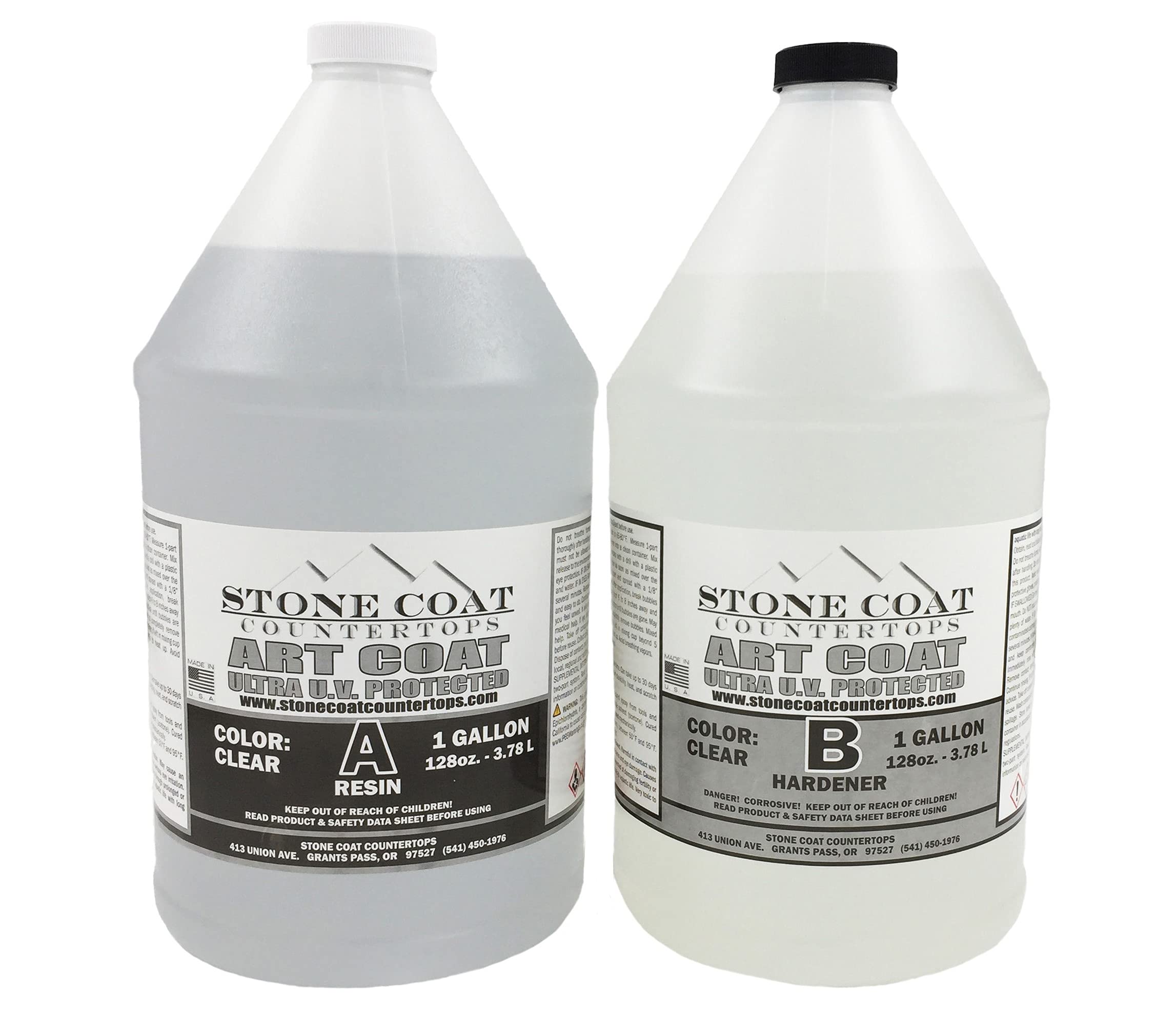 Art Coat 2 Gallon Epoxy Kit (Stone Coat Countertops) Colorable DIY