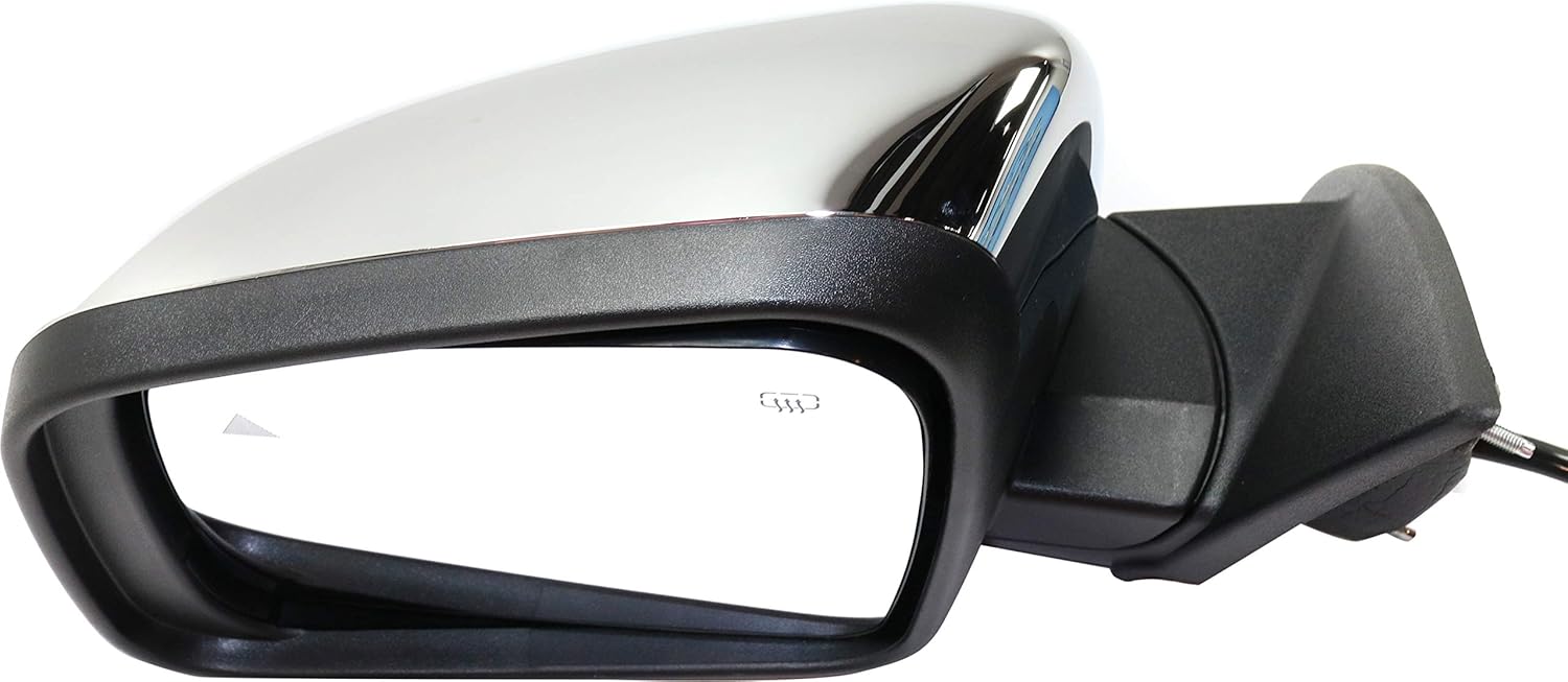 Garage-Pro Driver Side Power Heated Mirror for Dodge Durango 2011-2022 With Signal Light, Blind Spot Monitor & Memory; Without Auto-Dimming Chrome