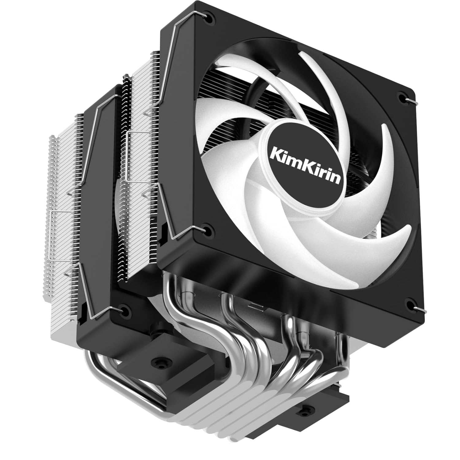 KimKirin CPU Cooler with 6X 6mm Copper Heat Pipes, 2 120mm PWM Quiet Fan, Aluminum Tower Heatsink, Air Cooler for Intel LGA 1851, 1700, 1200 and AMD AM4, AM5 CPU Socket