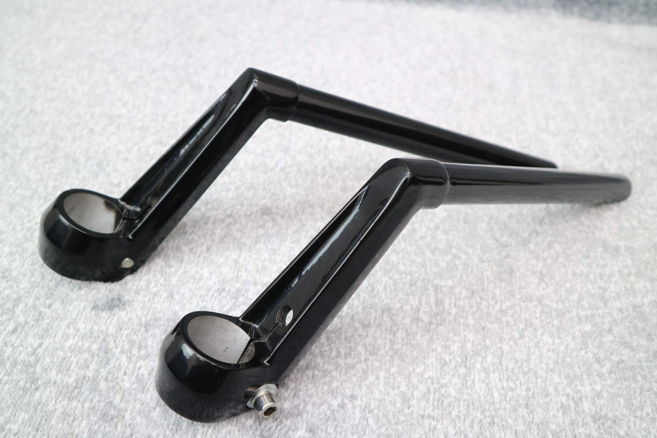 Amazon | 【旧車ハン】 ロボハン タイプ ハンドル 黒 / 35π 高さ15cm 