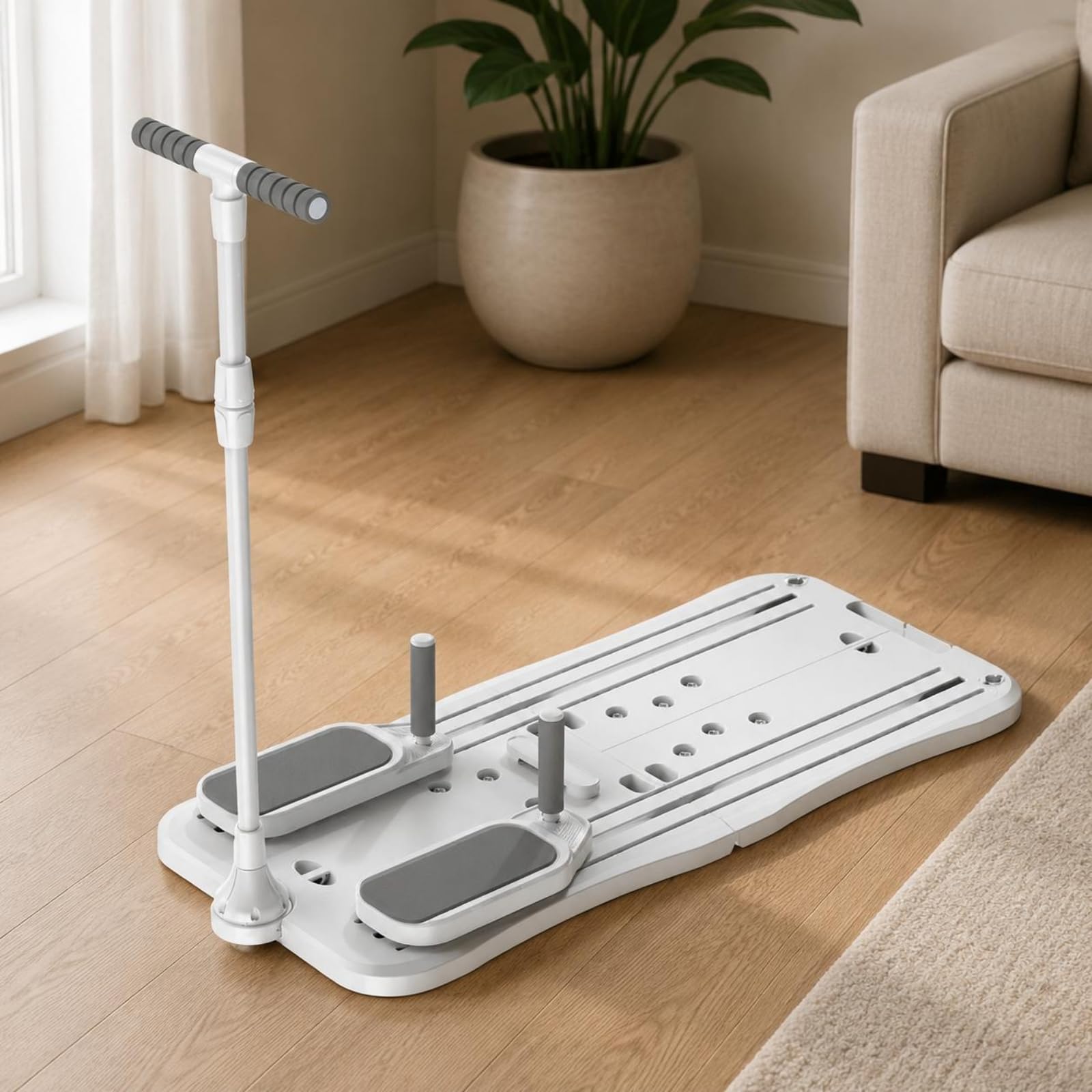 Macchina da Scivolamento Indoor Multifunzione Ski Machine Domestica Split Macchina Cardio Gambe per Casa, Interno