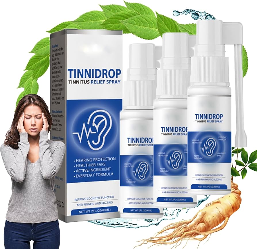 SOZGZHP TinniDrop Tinnitus Relief Spray, alivio de tinnitus para oídos, Tinnidrop Tinnitus, dispositivo de alivio de tinnitus, spray de cuidado de limpieza de cerumen, alivio del tinnitus de oído para : Amazon.es: