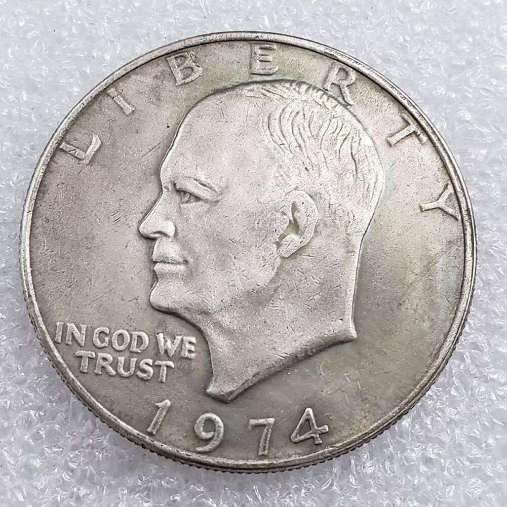 Amazon.com: 一組5 枚Eisenhower 美元硬幣複製品1971-1978 年之間未流通$1 復古藝術硬幣銀幣收藏硬幣: 藝術古董收藏